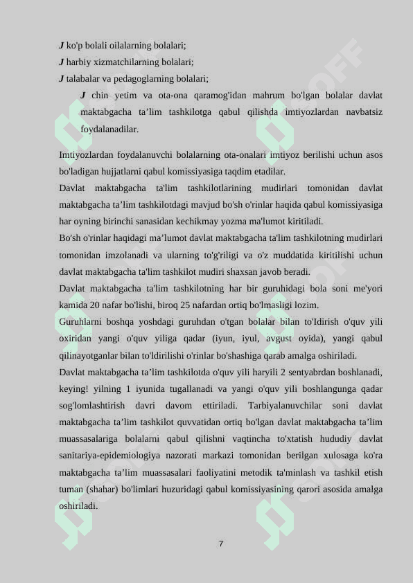 Maktabgacha ta’limni boshqarishning nazariy asoslari 7