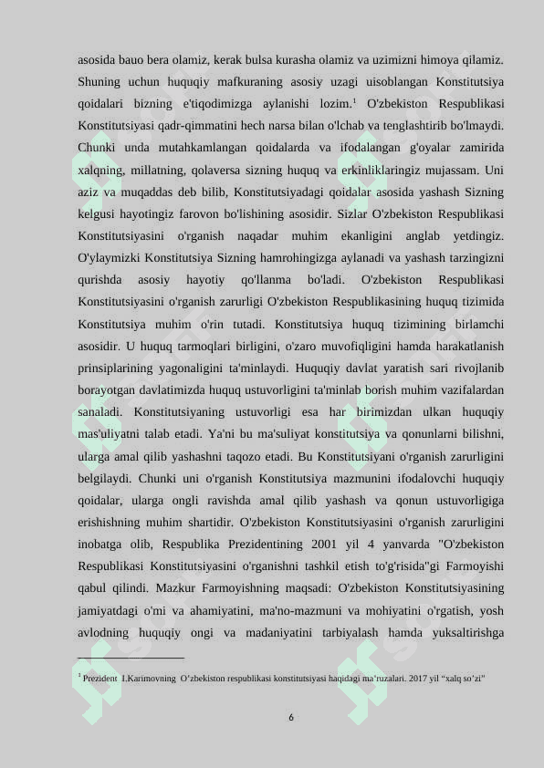 O‘zbekiston Respublikasi Konstitutsiyasi 6