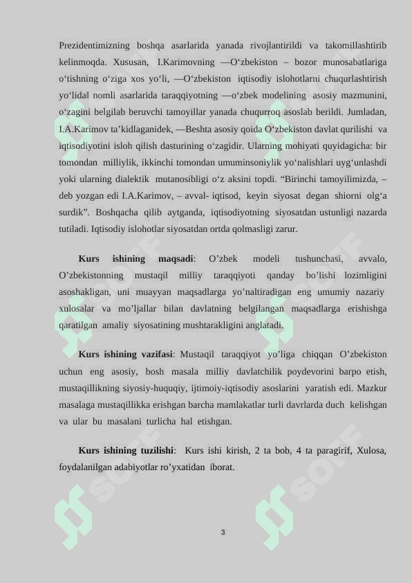 O‘zbekistonning o‘ziga xos istiqlol va taraqqiyot yo‘li 3