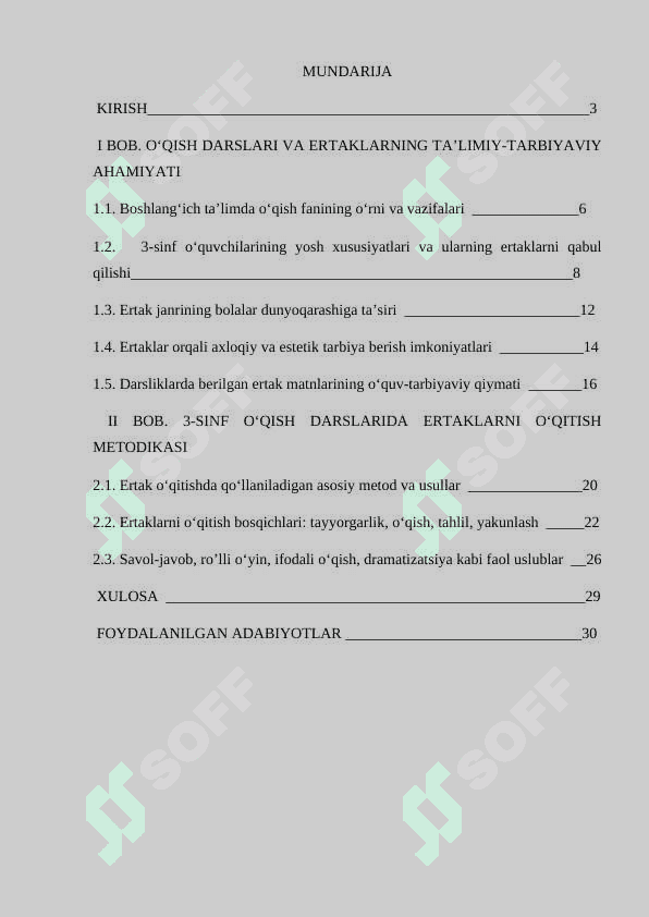 Oʻqish darslarida ertak oʻtish uslubiyati(3-sinf) 2