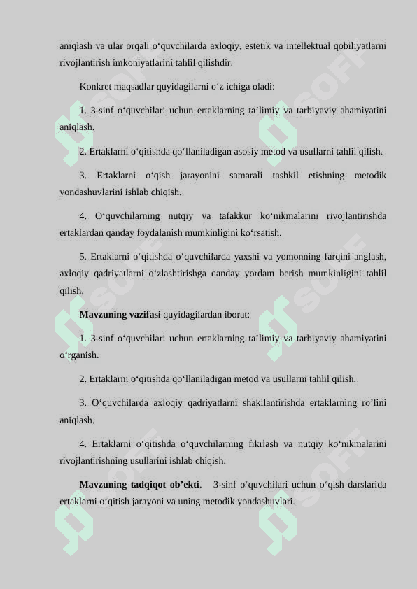Oʻqish darslarida ertak oʻtish uslubiyati(3-sinf) 5