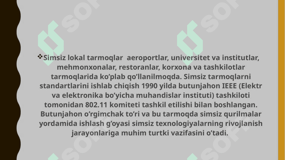 SIMSIZ ALOQA TARMOQLAR 3