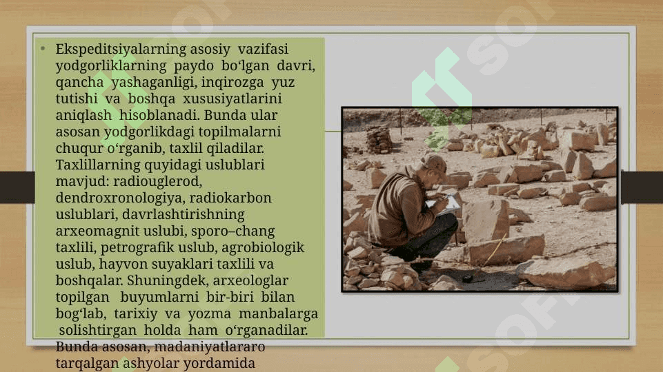 ARXEOLOGIK TADQIQOT USLUBIYATI 5