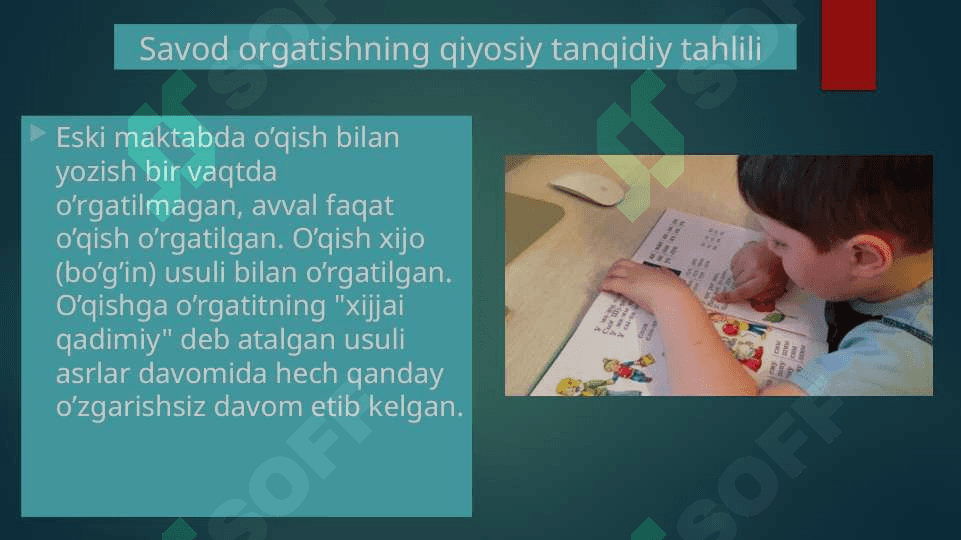 Savod orgatishning qiyosiy tanqidiy tahlili 2