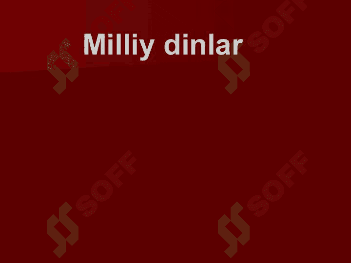 Milliy dinlar 2