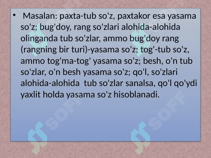 So'z yasalishi 3