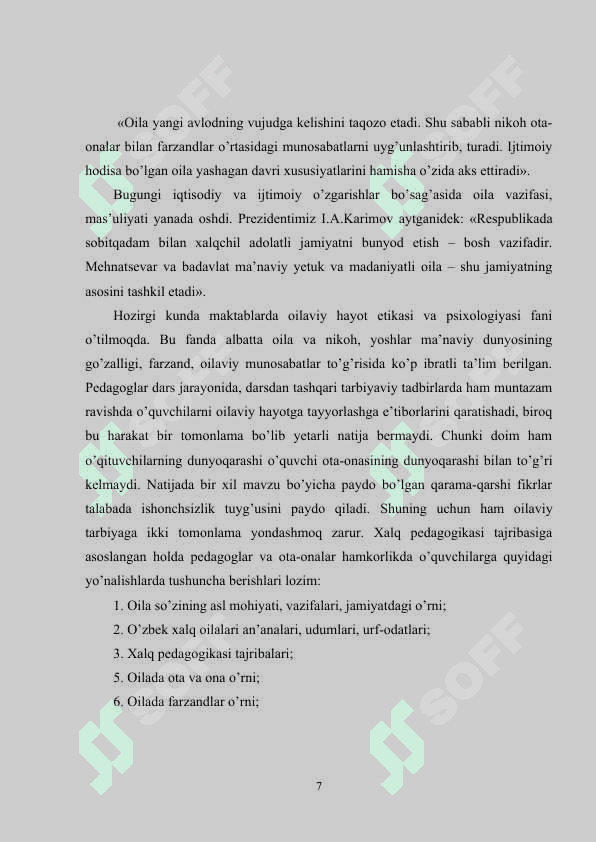 Oilada va maktabda o'quvchilar shaxsini shakillantirish 6