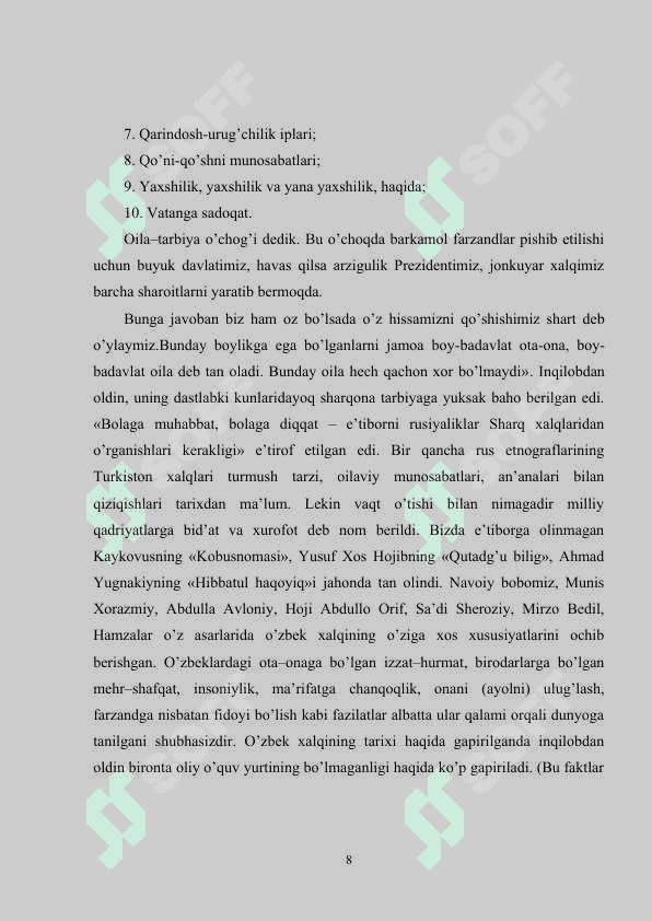 Oilada va maktabda o'quvchilar shaxsini shakillantirish 7