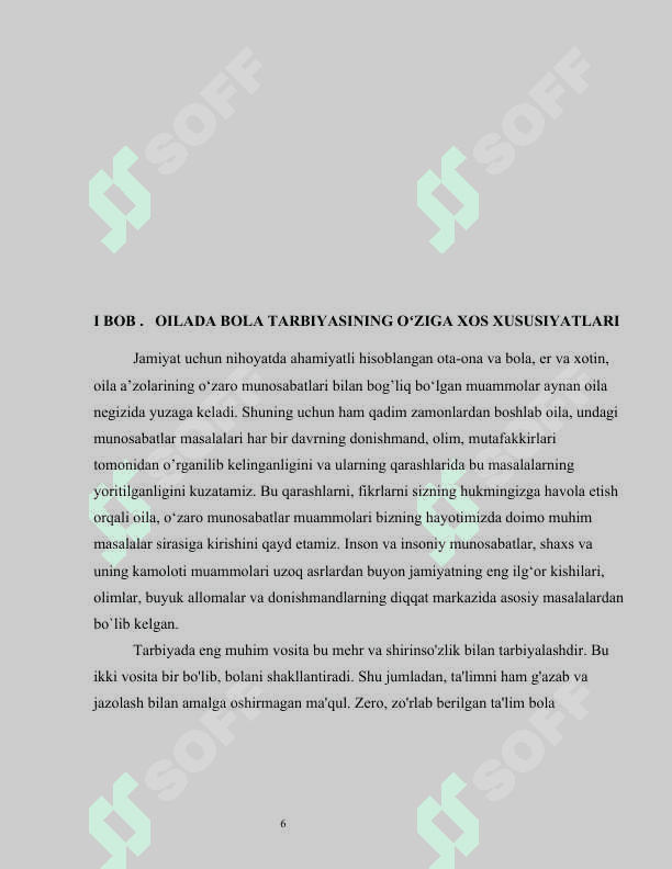 OILADA BOLA TARBIYASINING OʻRNI 6