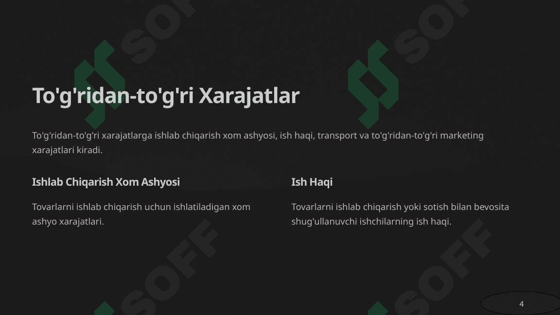 Tranzaksiya Xarajatlari 4