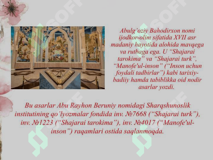 Abulg’oziy Bahodirxon va uning “Shajarayi turk” asari 4