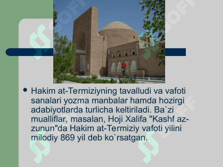 Al-Hakim at-Termiziy hayoti va ijodi 3