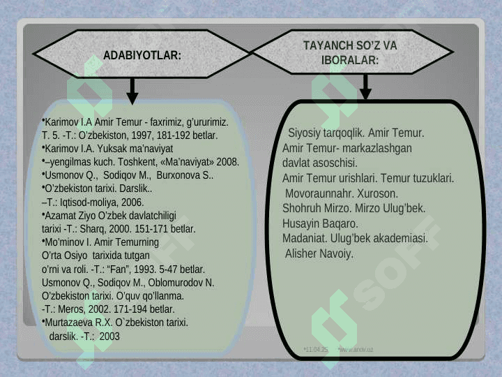 Amir Temur va temuriylar davrida o‘zbek davlatchiligining 2