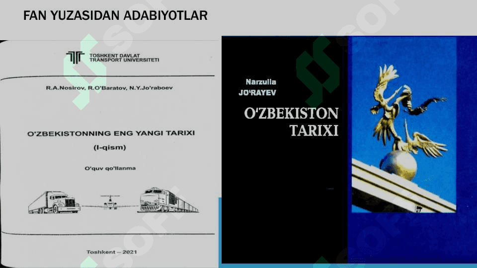 O’zbekistonning eng yangi tarixi” o’quv fanining predmeti, maqsadi va vazifalari, nazariy-metodologik tamoyillari. 7