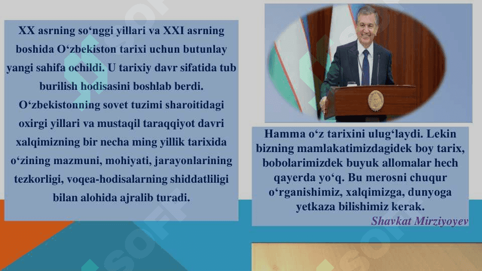 O’zbekistonning eng yangi tarixi” o’quv fanining predmeti, maqsadi va vazifalari, nazariy-metodologik tamoyillari. 8