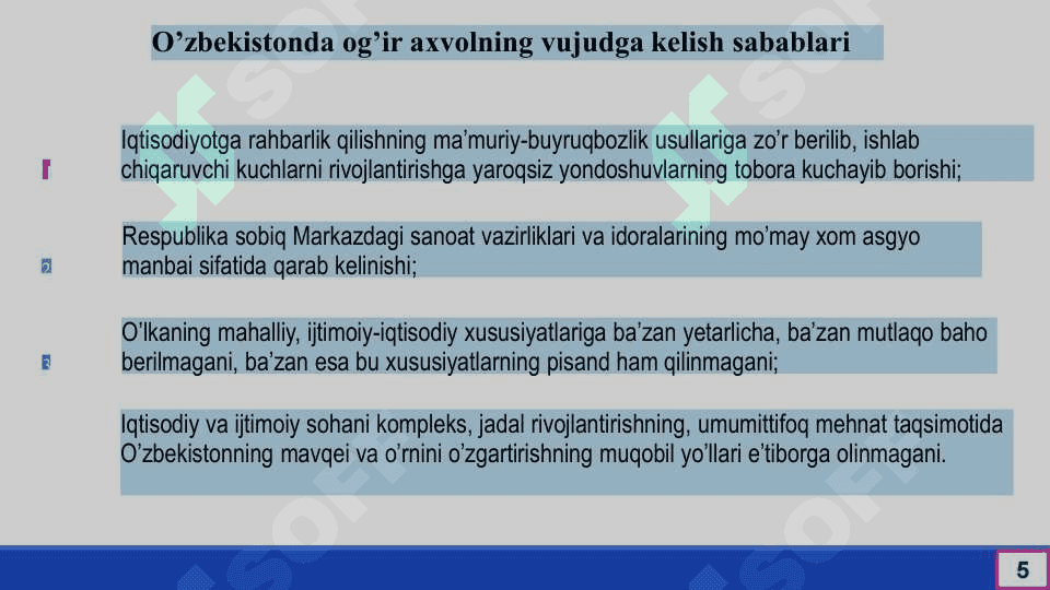 Mustaqillikka erishish arafasida O’zbekistondagi ijtimoiy-siyosiy jarayonlar 5