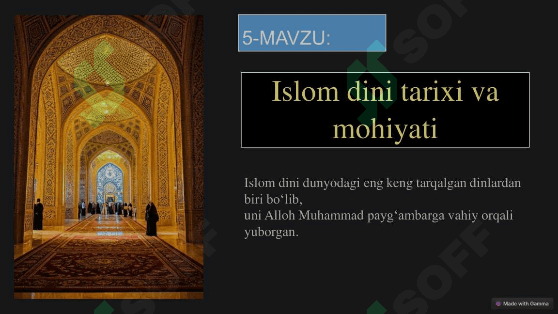 Islom dini tarixi va mohiyati 2