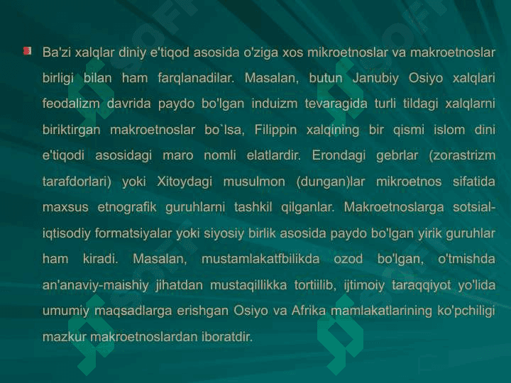 Dunyo xalqlarining irqiy va til klassifikasiyasi 8