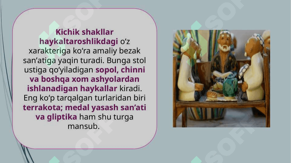 Haykaltaroshlik va miniatyura san’ati 8