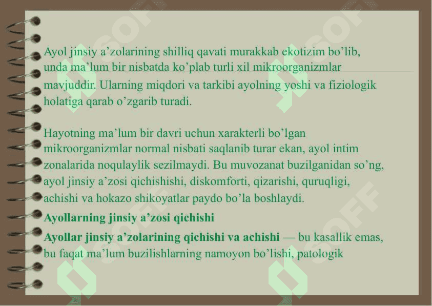 AYYOLAR JINSIY TIZIM A’ZOLARI KLINIK ANATOMIYASI 2