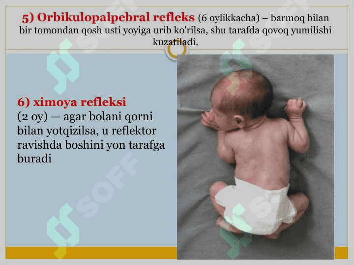 Chaqaloqlar reflekslari  Чакалоклар рефлекслари рефлексы ребенка 4