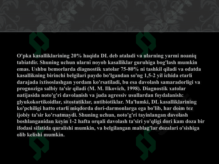 O'pka disseminatsiyasini qiyosiy tashxislash 3