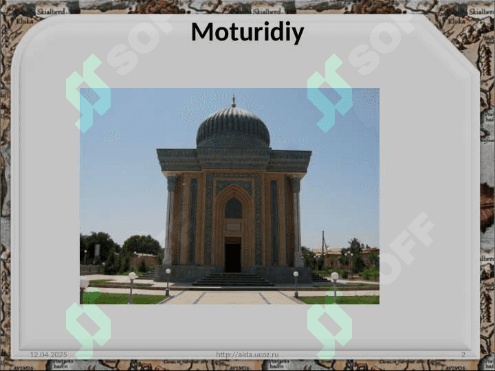 IMOM MATRUDIY VA BURXONIDDIN MARG`INONIYNING MA`NAVIY JASORATI 2