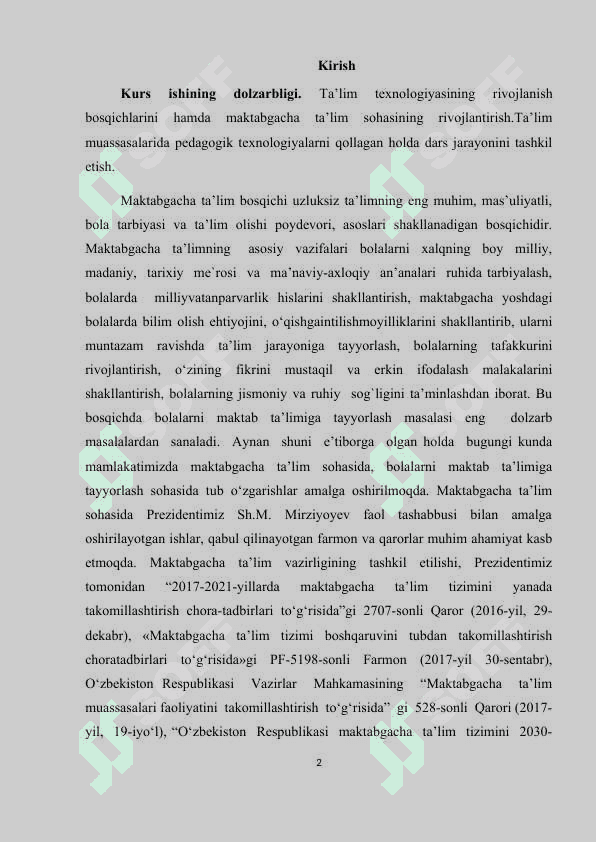 Pedagogik  texnologiyalarning o'ziga xos xususiyatlari 2