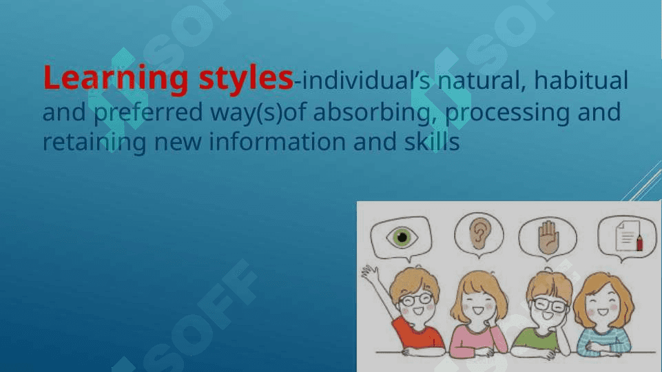 Learning styles in LANGUAGE LEARNING 3