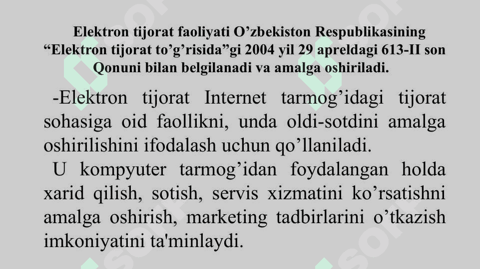 Elektron biznes va mobil tijorat 2