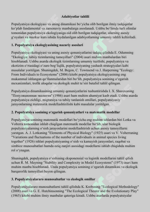 Populyatsiya soni dinamikasining qonuniyatlari 5
