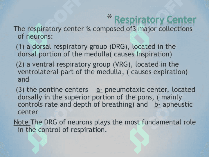 Regulation of Respiration 4