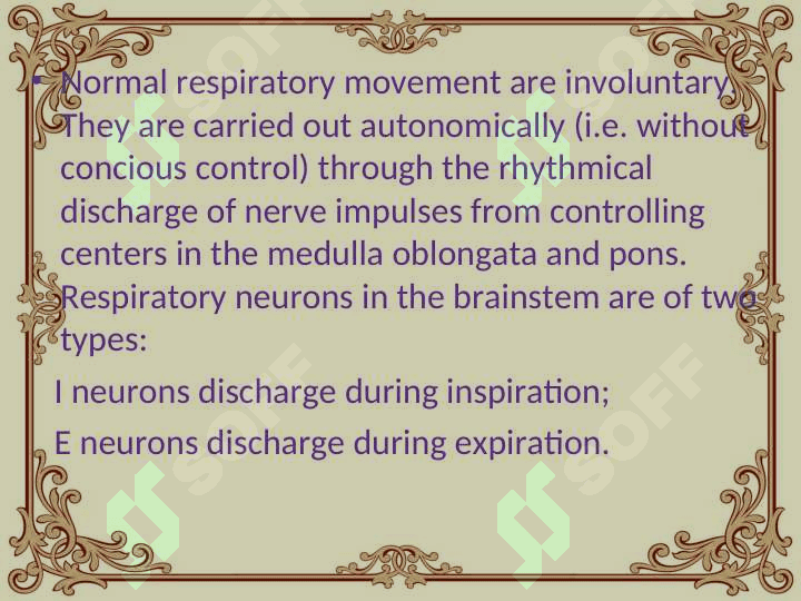 Regulation of breathing 4