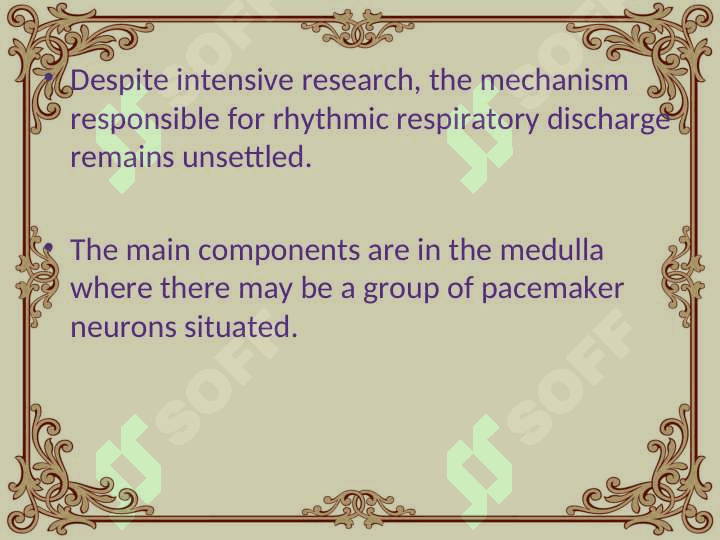 Regulation of breathing 7