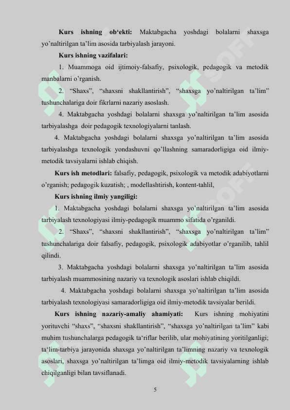 Shaxsga yo'naltirilgan ta'limda pedagogik faoliyatda yondashuvni amalga oshirish usullari 5