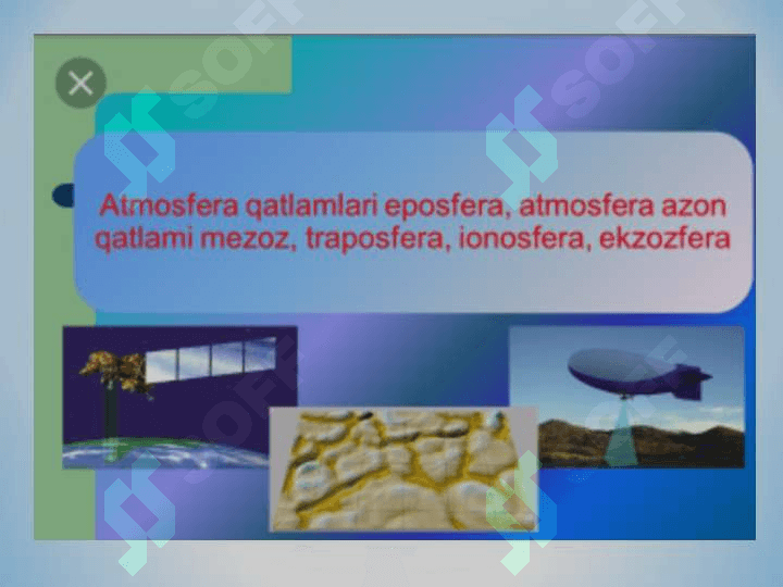 Atmosfera qavatlariga ta’rif. 3
