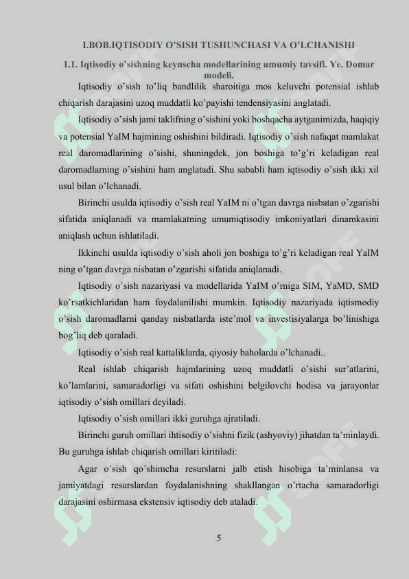 IQTISODIY O‘SISH OMILLARI VA TIPLARI 5
