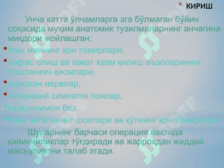 Бўйин соҳасининг клиник анатомияси ва топаграфия 5