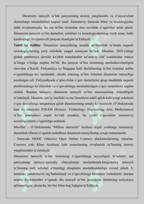 Zamonaviy pedagogikaning konseptual g‘oyalari va tamoyillari 25 8