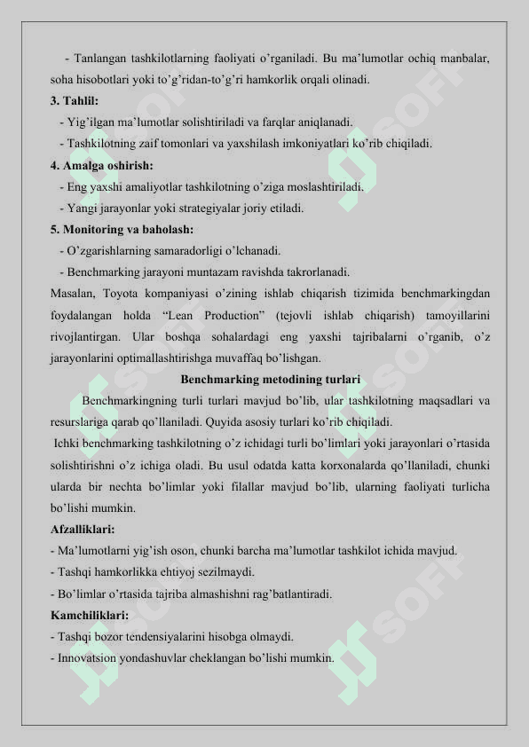 Ta’lim sifatini oshirishda benchmarking metodidan foydalanish.25 5