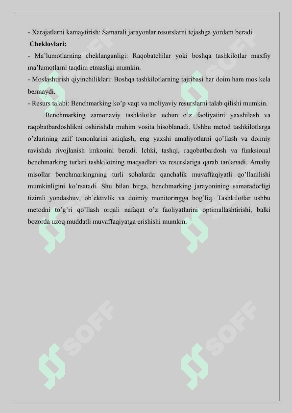 Ta’lim sifatini oshirishda benchmarking metodidan foydalanish.25 8