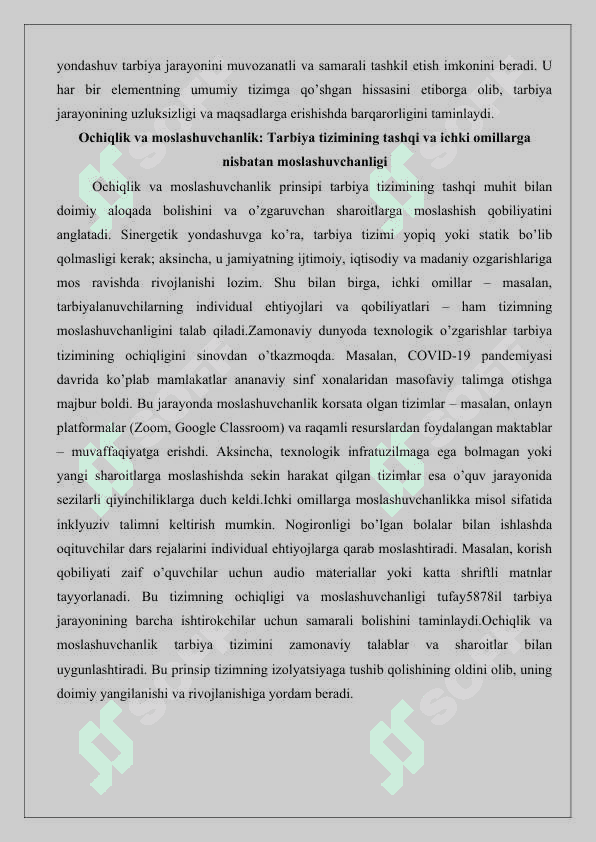 Sinergetik yondashuv asosida tarbiya jarayonini tashkil etish yo‘llari 25 4