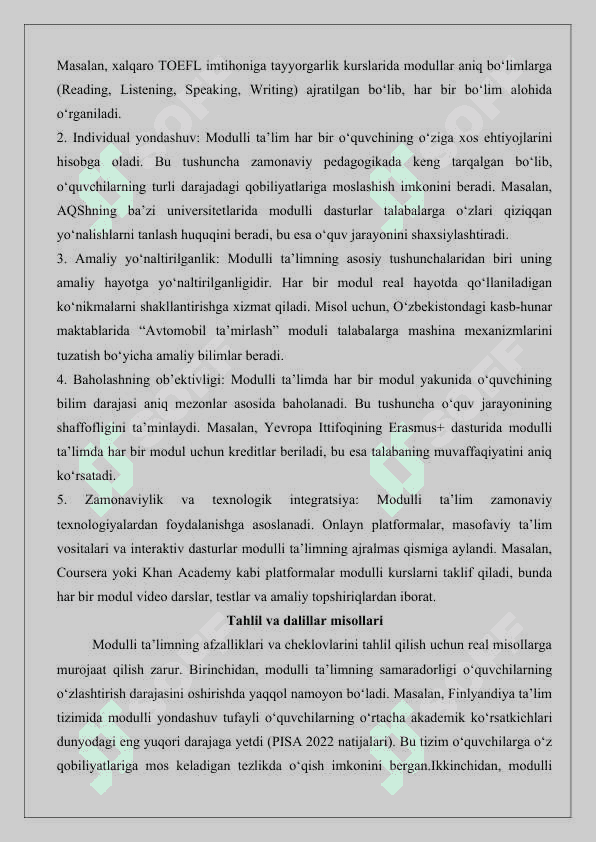 Modulli ta’lim dasturlarini ishlab chiqishning konseptual asoslari 25 5