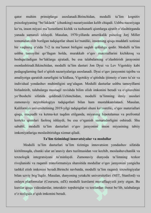 Modulli ta’lim dasturlarini ishlab chiqishning konseptual asoslari 25 7