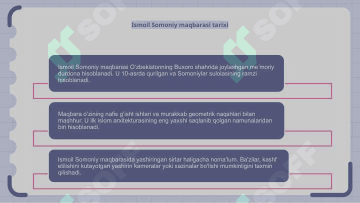 Ismoil Somoniy maqbarasi va unda yashiringan sirlar 3