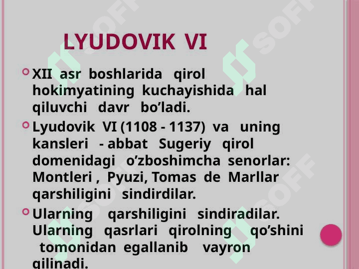 Fransiyani  markazlashtirish.Bosh shtatlarning     vujudga kelishi 6