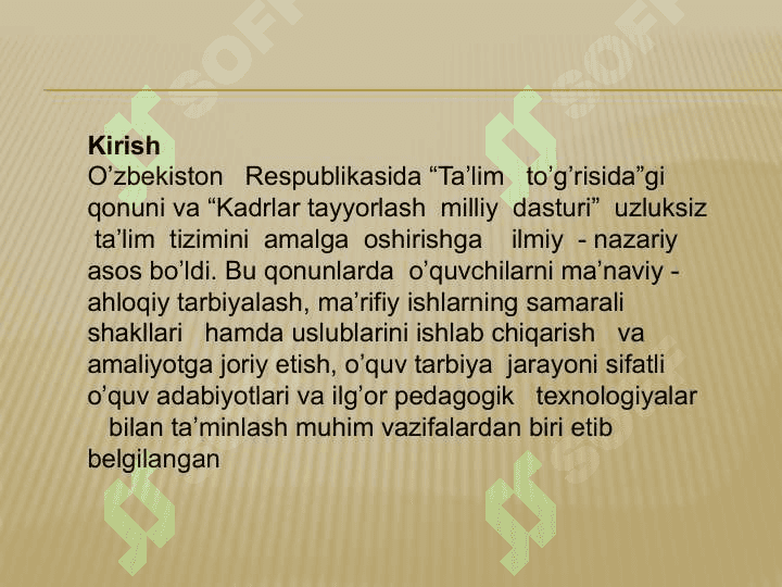 Akademik litseylarda kimyo eksperimentidan foydalanib o’qitish metodikasi 2