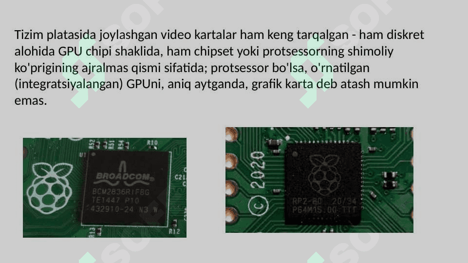 videokarta texnik ko'rsatkichlari va imkoniyatlari 3