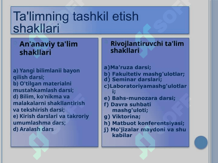 An’anaviy, rivojlantiruvchi va inovatsion ta’lim 2