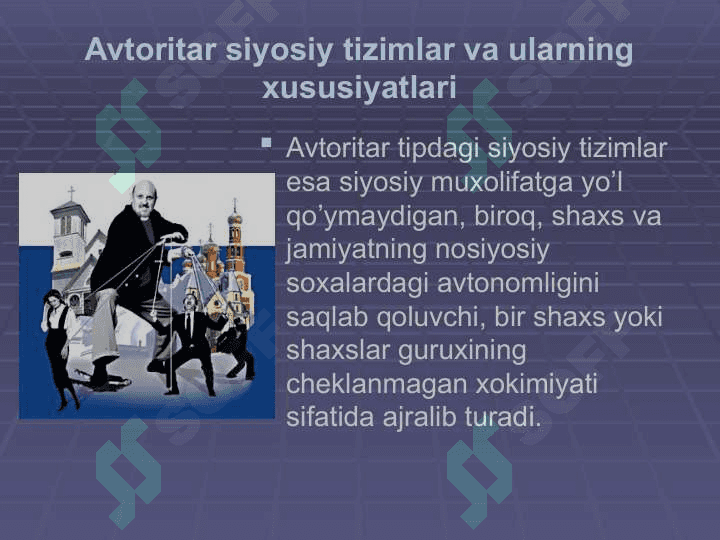 Rivojlanayotgan mamlakatlardagi totalitar tartibotlar va ularning xususiyatlari 2